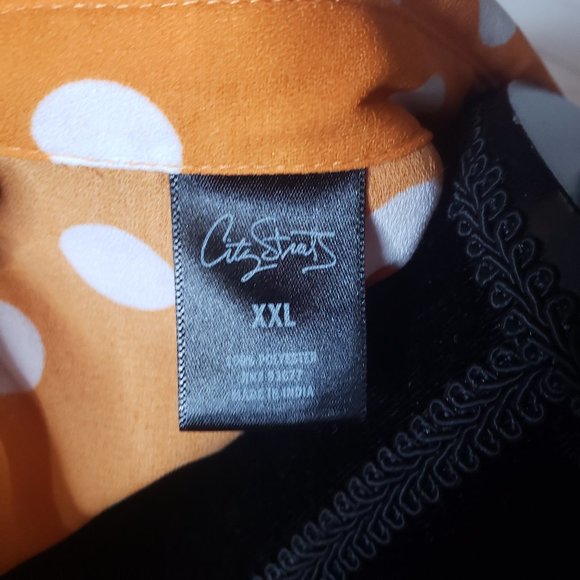 City Streets Polka Dot Dress SZ XXL - Picture 2 of 8